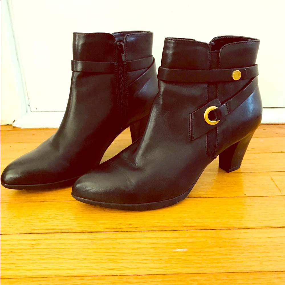 Black ankle boots